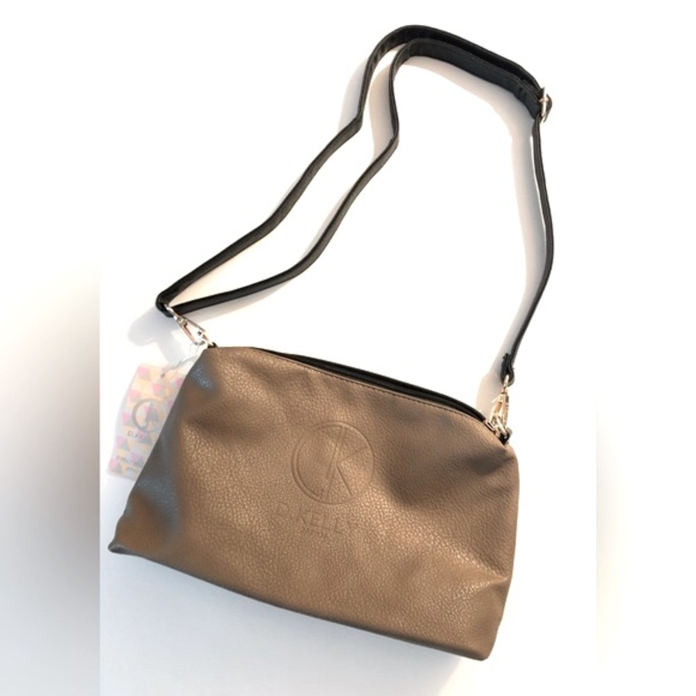 D. KELLY (JAPAN) CROSS BODY/SHOULDER BAG BROWN/BLACK NWT